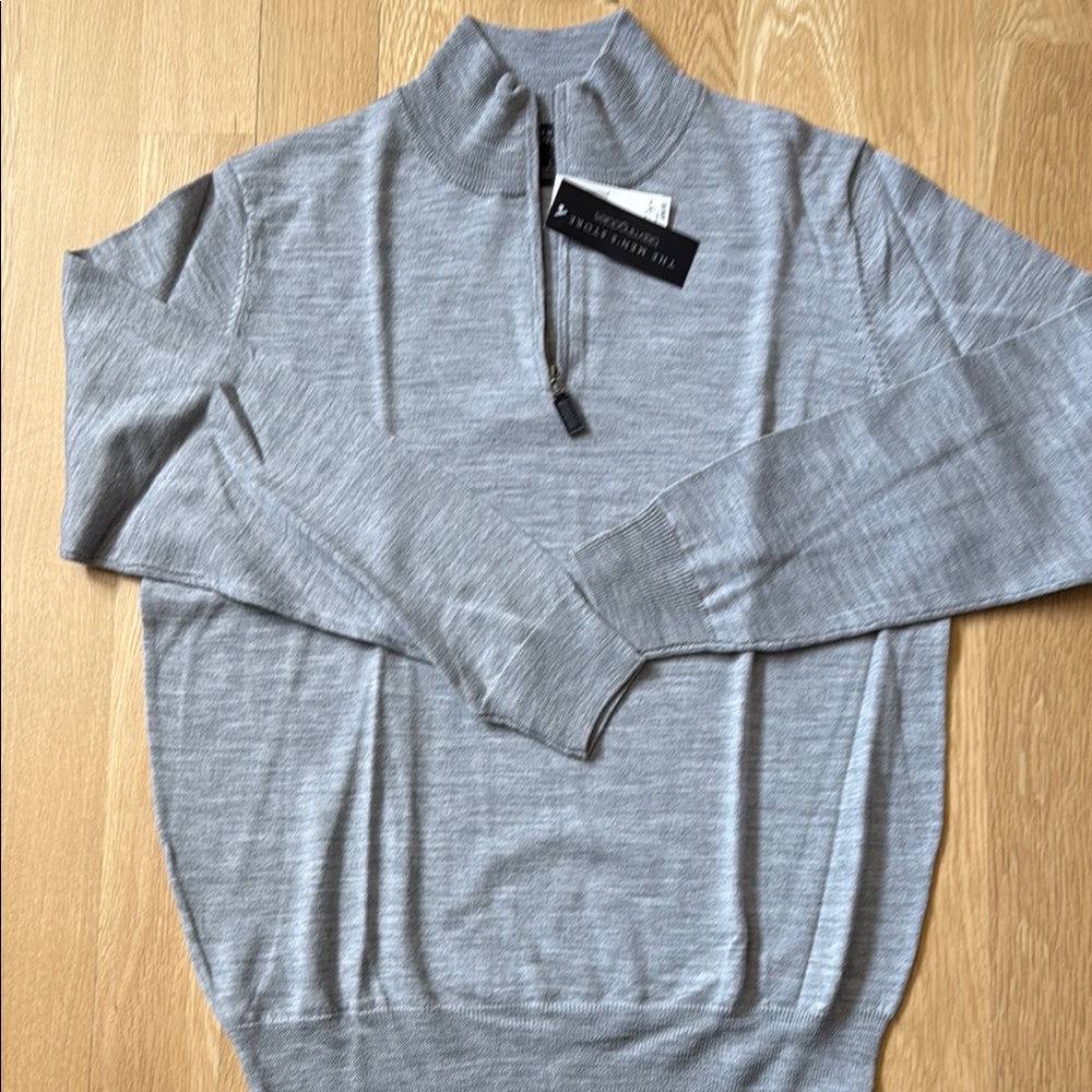 Gray Half-Zip Sweater